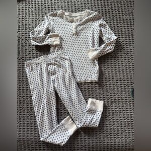 Roller Rabbit White and Blue Kids Pajama Set